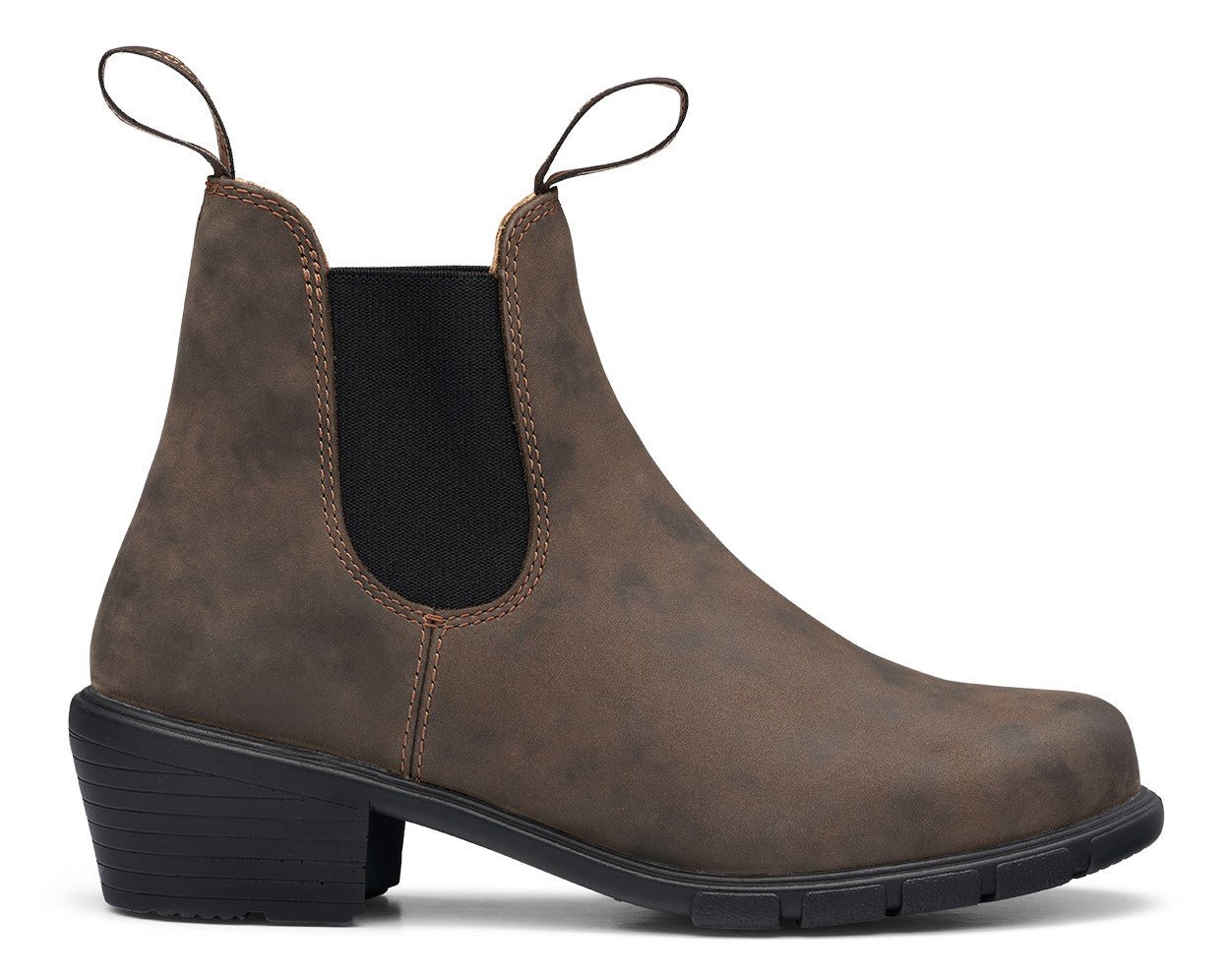 Blundstone Women's Heel 1677 - Rustic Brown Leather | Lightweight, Durable Pull - On Boots - Grady’s Feet Essentials - Blundstone