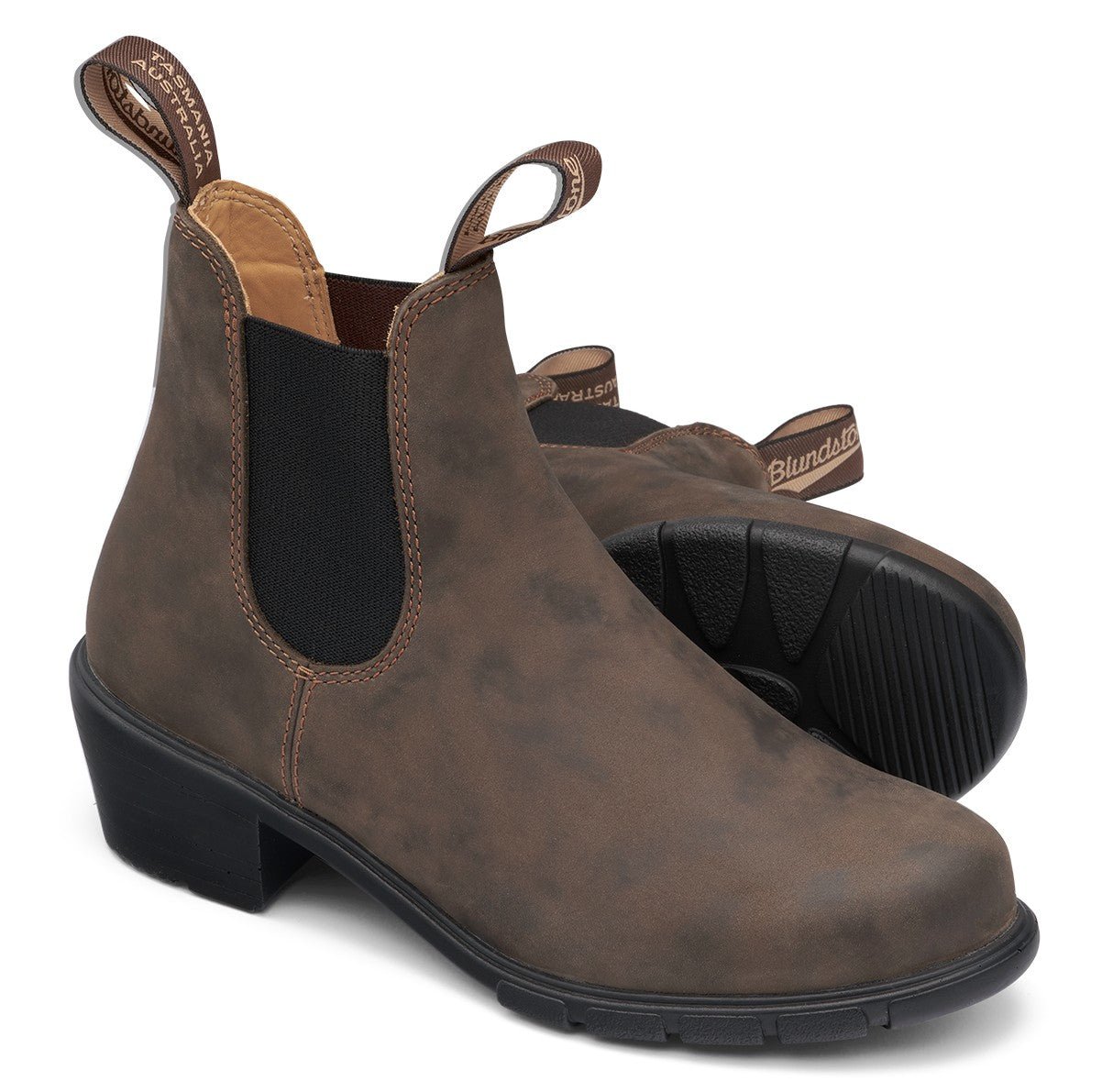 Blundstone Women's Heel 1677 - Rustic Brown Leather | Lightweight, Durable Pull - On Boots - Grady’s Feet Essentials - Blundstone