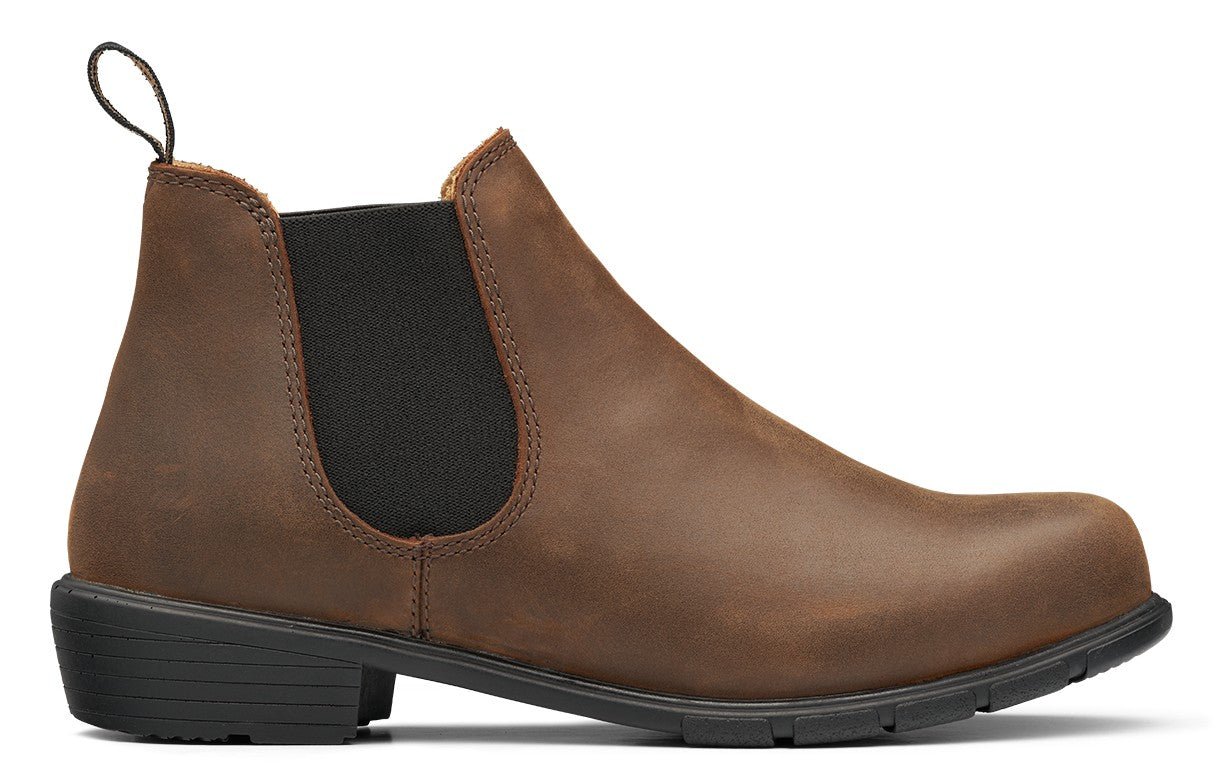 Blundstone Women's Low Heel 1970 - Antique Brown Leather | Lightweight, Durable Pull - On Boots - Grady’s Feet Essentials - Blundstone
