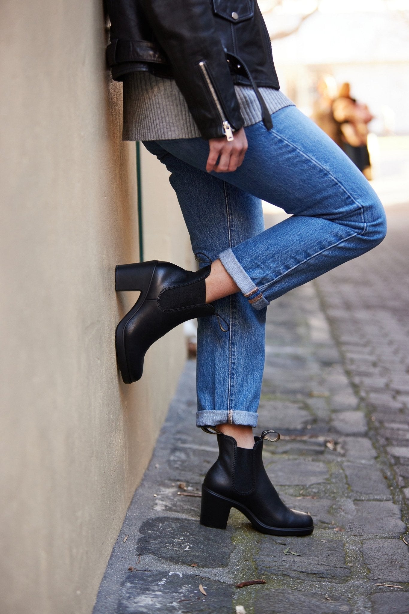 Blundstone Women's Series High Heel 2365 - Black Leather | Lightweight, Durable Pull - On Boots - Grady’s Feet Essentials - Blundstone