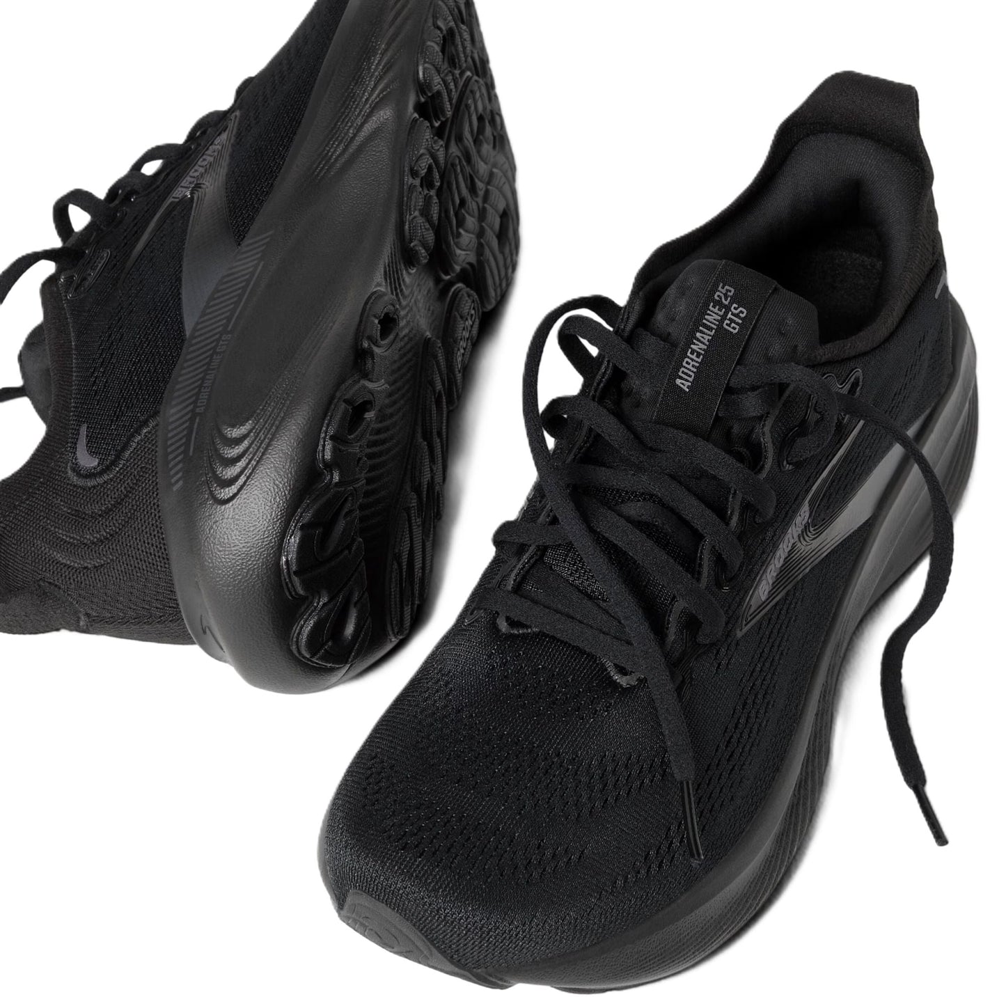 Brooks Men's Adrenaline GTS 25 - Black/Black/Ebony | Run & Walk Support - Grady’s Feet Essentials - Brooks