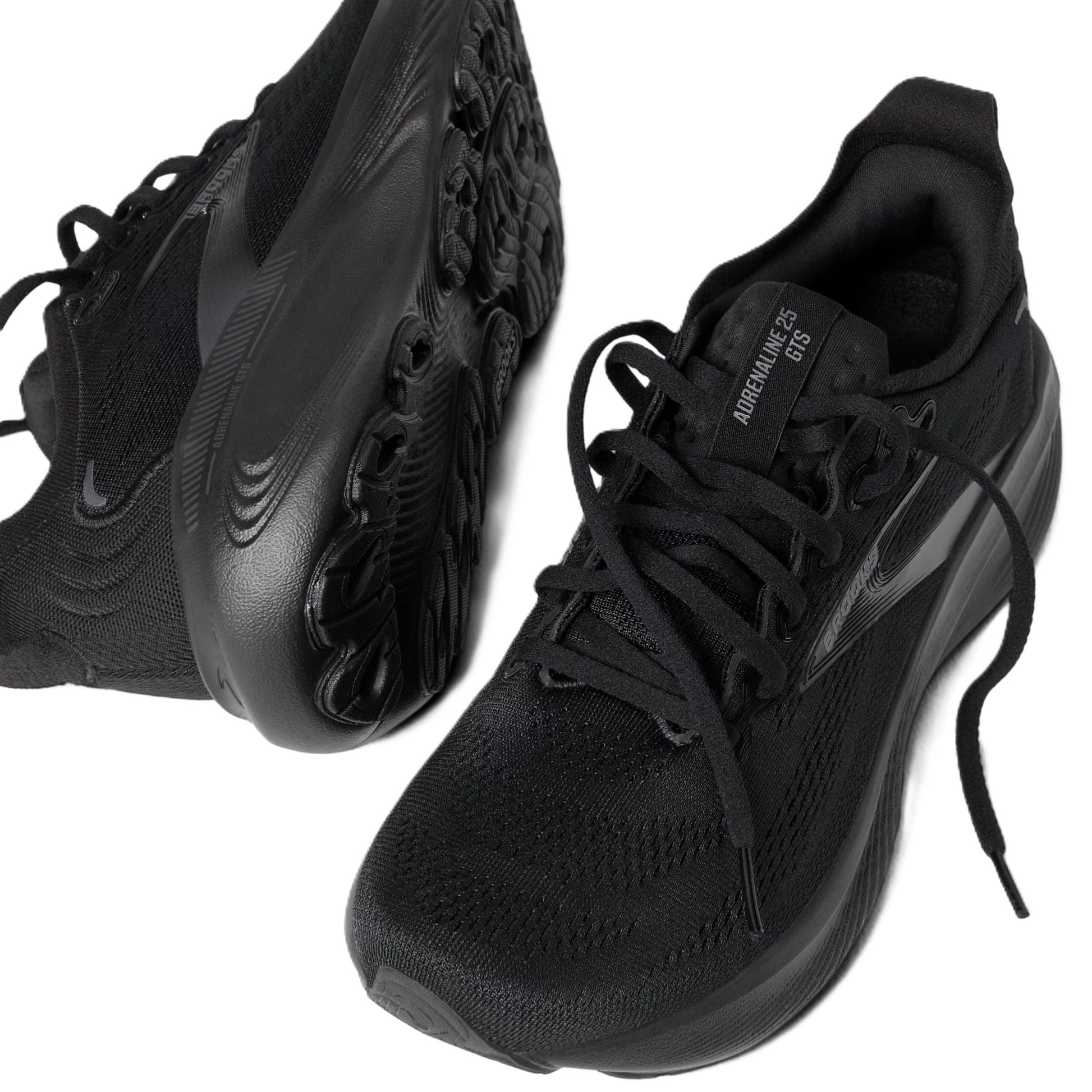Brooks Men's Adrenaline GTS 25 - Black/Black/Ebony | Run & Walk Support - Grady’s Feet Essentials - Brooks