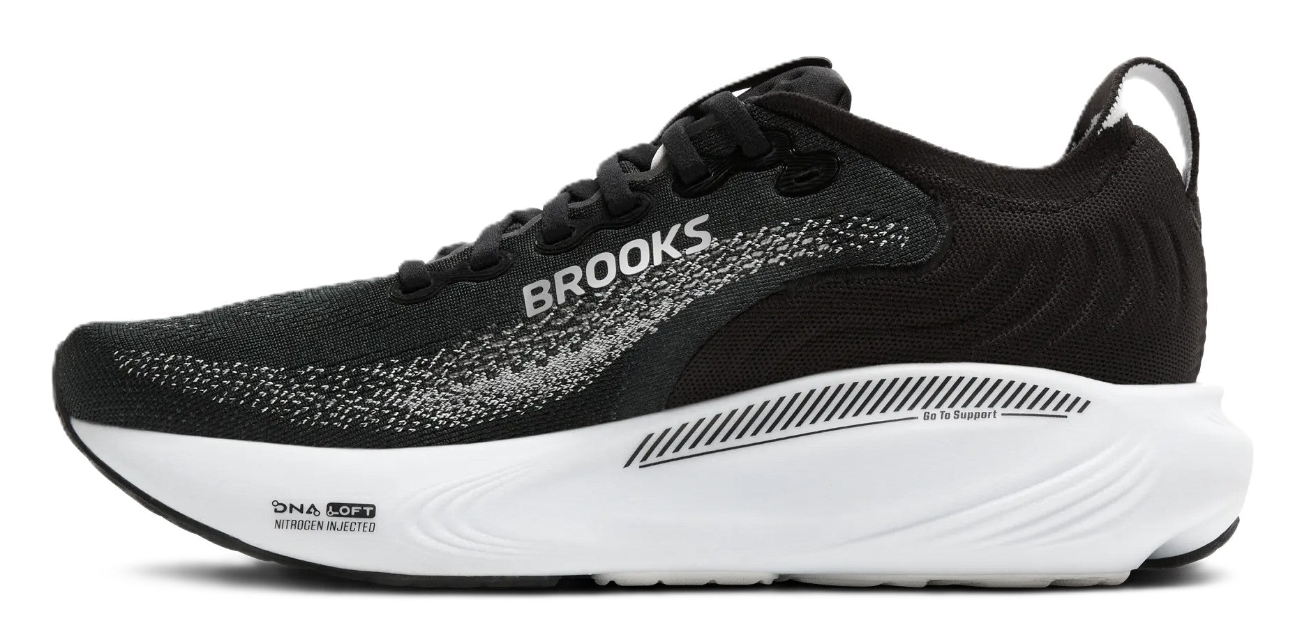 Brooks Men's Adrenaline GTS 25 - Black/Grey/White | Run & Walk Support - Grady’s Feet Essentials - Brooks