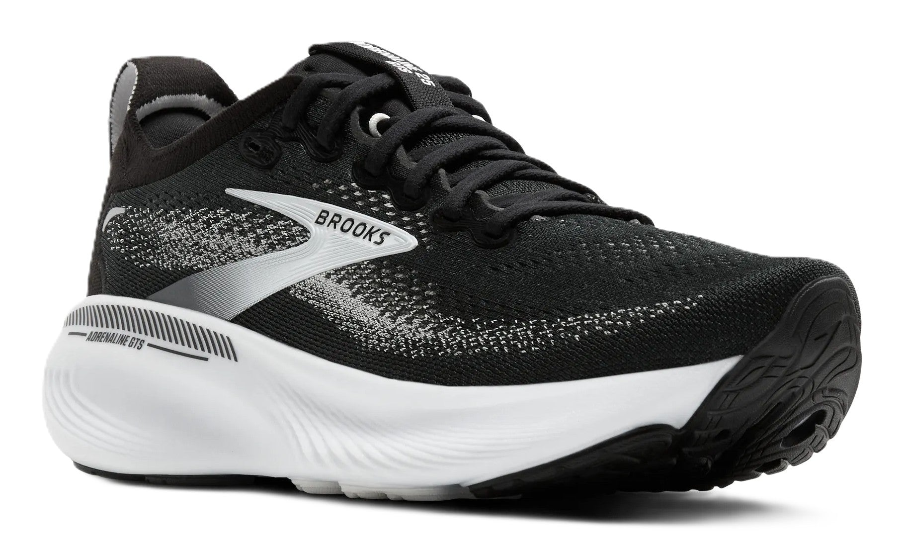 Brooks Men's Adrenaline GTS 25 - Black/Grey/White | Run & Walk Support - Grady’s Feet Essentials - Brooks
