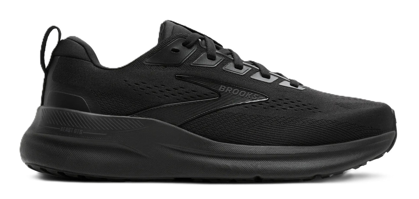 Brooks Men's Beast GTS 26 - Black Grey | Run & Walk Balanced Cushion - Grady’s Feet Essentials - Brooks