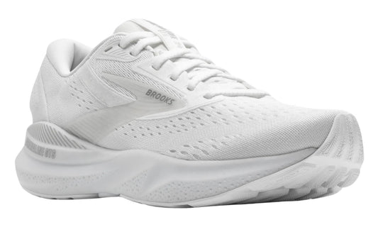 Brooks Women's Adrenaline GTS 24 Running Shoe White Oyster Alloy - Grady’s Feet Essentials - Brooks