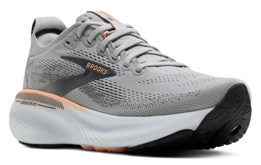 Brooks Women's Adrenaline GTS 25 - Grey/Blackened Pearl/Coral | Run & Walk Support - Grady’s Feet Essentials - Brooks