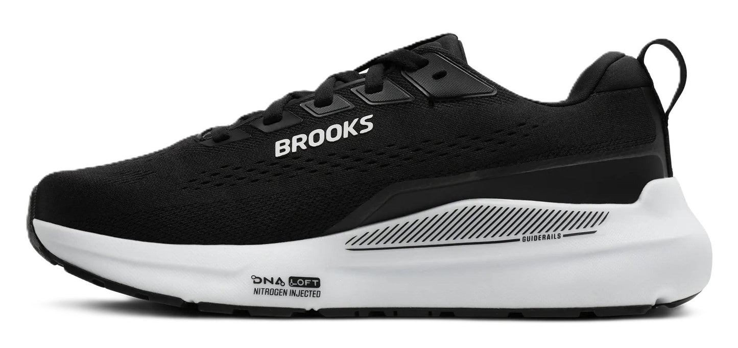 Brooks Women's Ariel GTS 26 - Black Grey White | Run & Walk Balanced Cushion - Grady’s Feet Essentials - Brooks