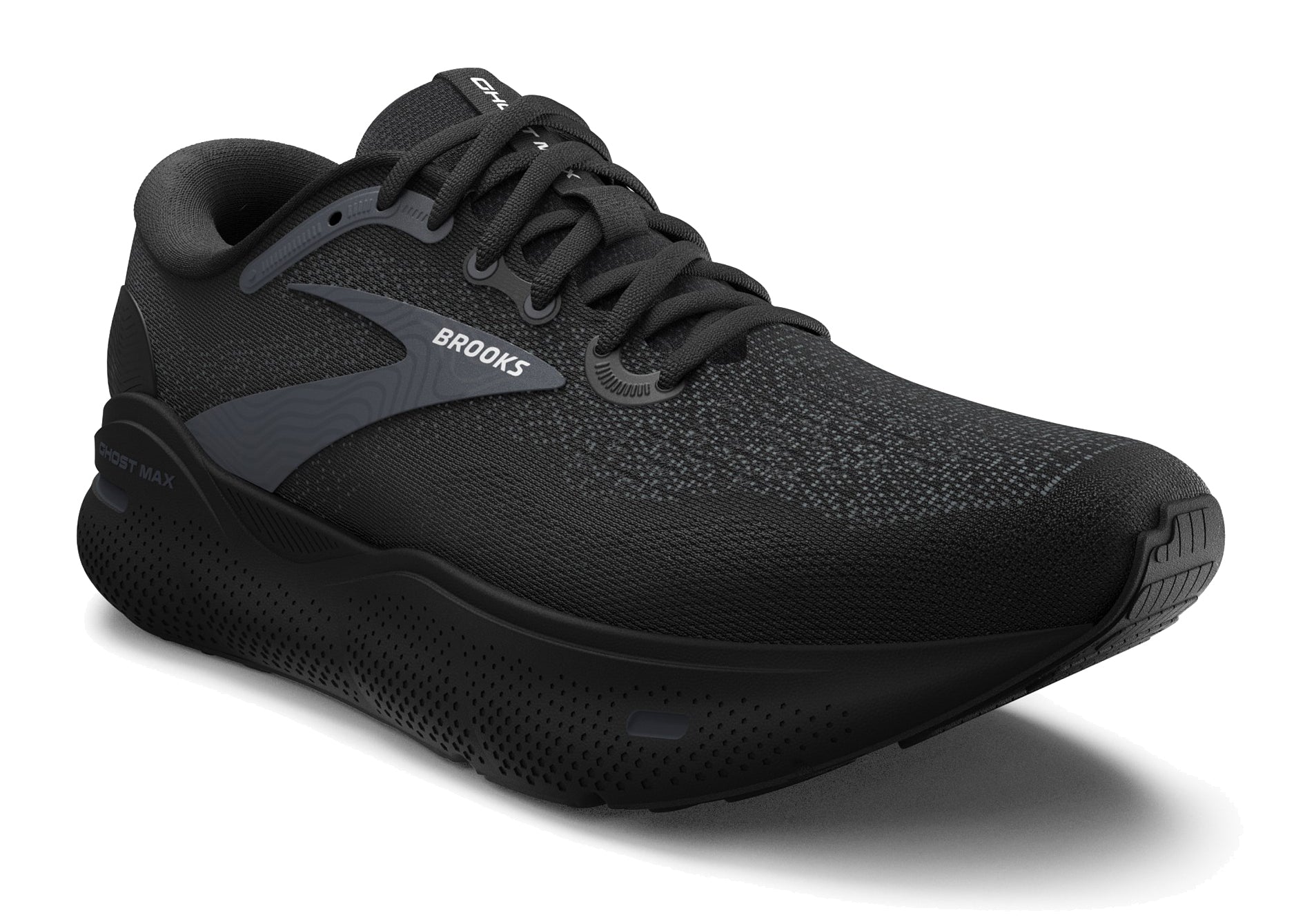 Brooks Women's Ghost Max Black/Black/Ebony Running Shoe - Grady’s Feet Essentials - Brooks