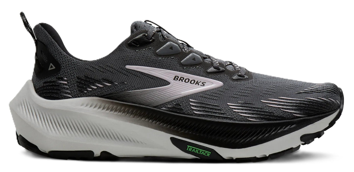 Brooks Women's Ghost Trail Shoe - Poppy Seed/Black/Pink | Run & Walk with Neutral Support - Grady’s Feet Essentials - Brooks