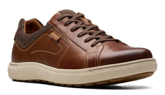 Clarks Men's Mapstone Lace - Tan Leather - Grady’s Feet Essentials - Clarks