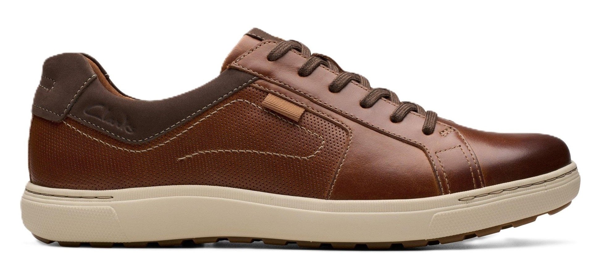 Clarks Men's Mapstone Lace - Tan Leather - Grady’s Feet Essentials - Clarks