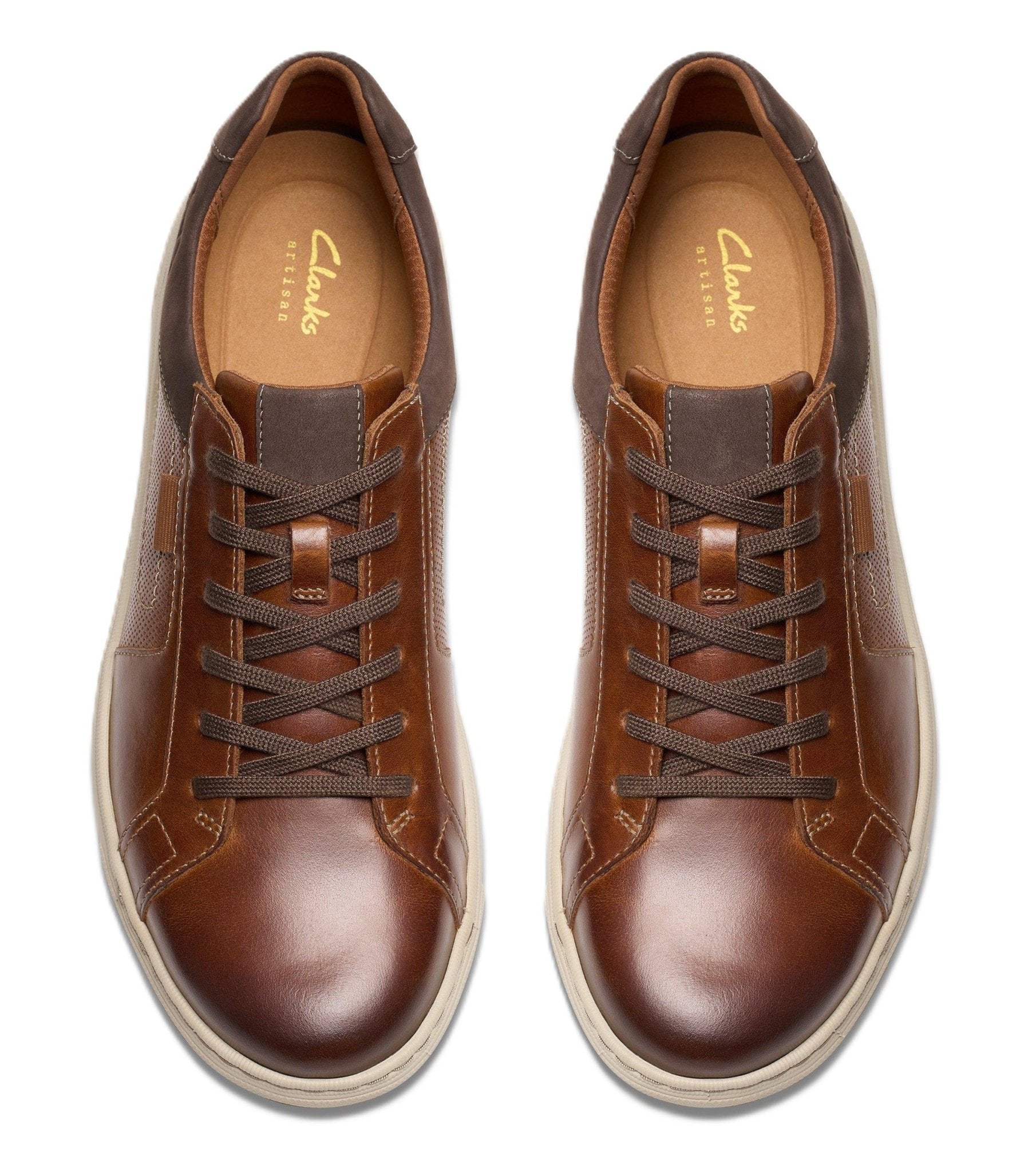 Clarks Men's Mapstone Lace - Tan Leather - Grady’s Feet Essentials - Clarks