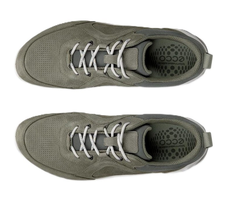 ECCO Men's Biom Energi - Smokey Olive Leather | Lace Sneaker - Grady’s Feet Essentials - Ecco