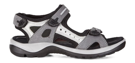 Ecco Women's Offroad Sandal - Titanium Leather | Adjustable Straps - Grady’s Feet Essentials - Ecco