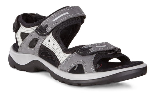Ecco Women's Offroad Sandal - Titanium Leather | Adjustable Straps - Grady’s Feet Essentials - Ecco