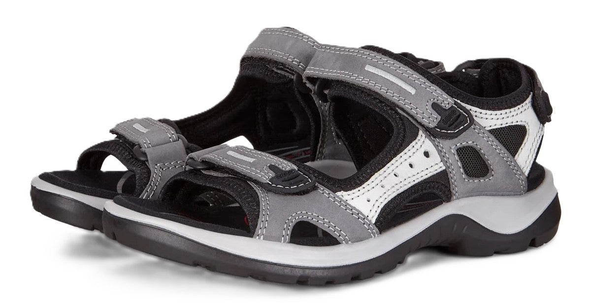 Ecco Women's Offroad Sandal - Titanium Leather | Adjustable Straps - Grady’s Feet Essentials - Ecco