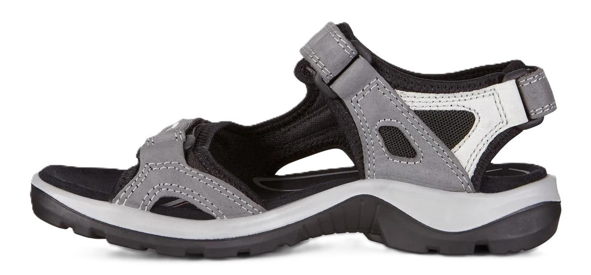 Ecco Women's Offroad Sandal - Titanium Leather | Adjustable Straps - Grady’s Feet Essentials - Ecco