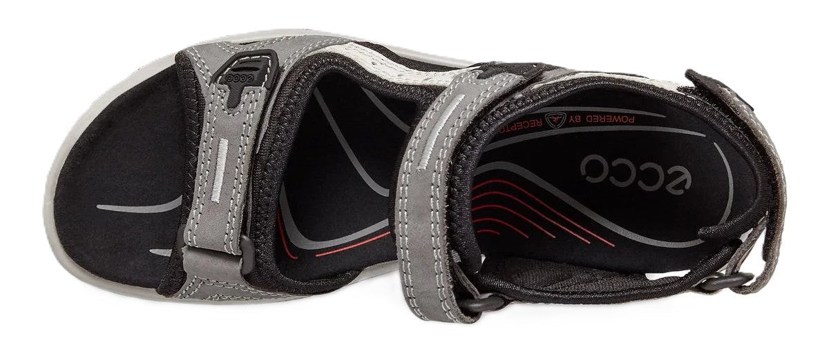Ecco Women's Offroad Sandal - Titanium Leather | Adjustable Straps - Grady’s Feet Essentials - Ecco
