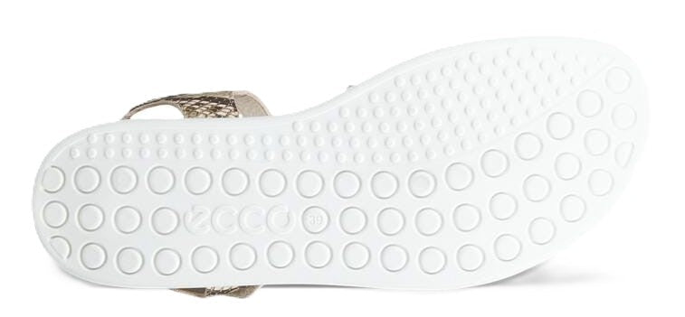 ECCO Women's Soft Sandal - Python/Pure Cashmere Leather | Adjustable Straps, Superior Cushioning - Grady’s Feet Essentials - Ecco