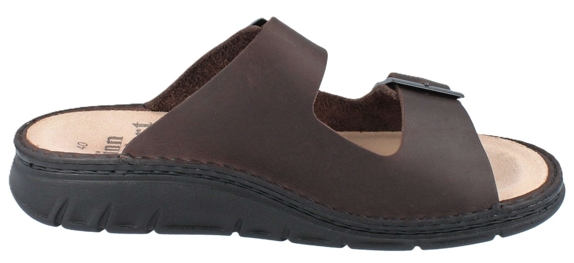 Finn Comfort Cayman Sandal - Grizzly Brown Leather | Orthotic Friendly - Grady’s Feet Essentials - Finn Comfort