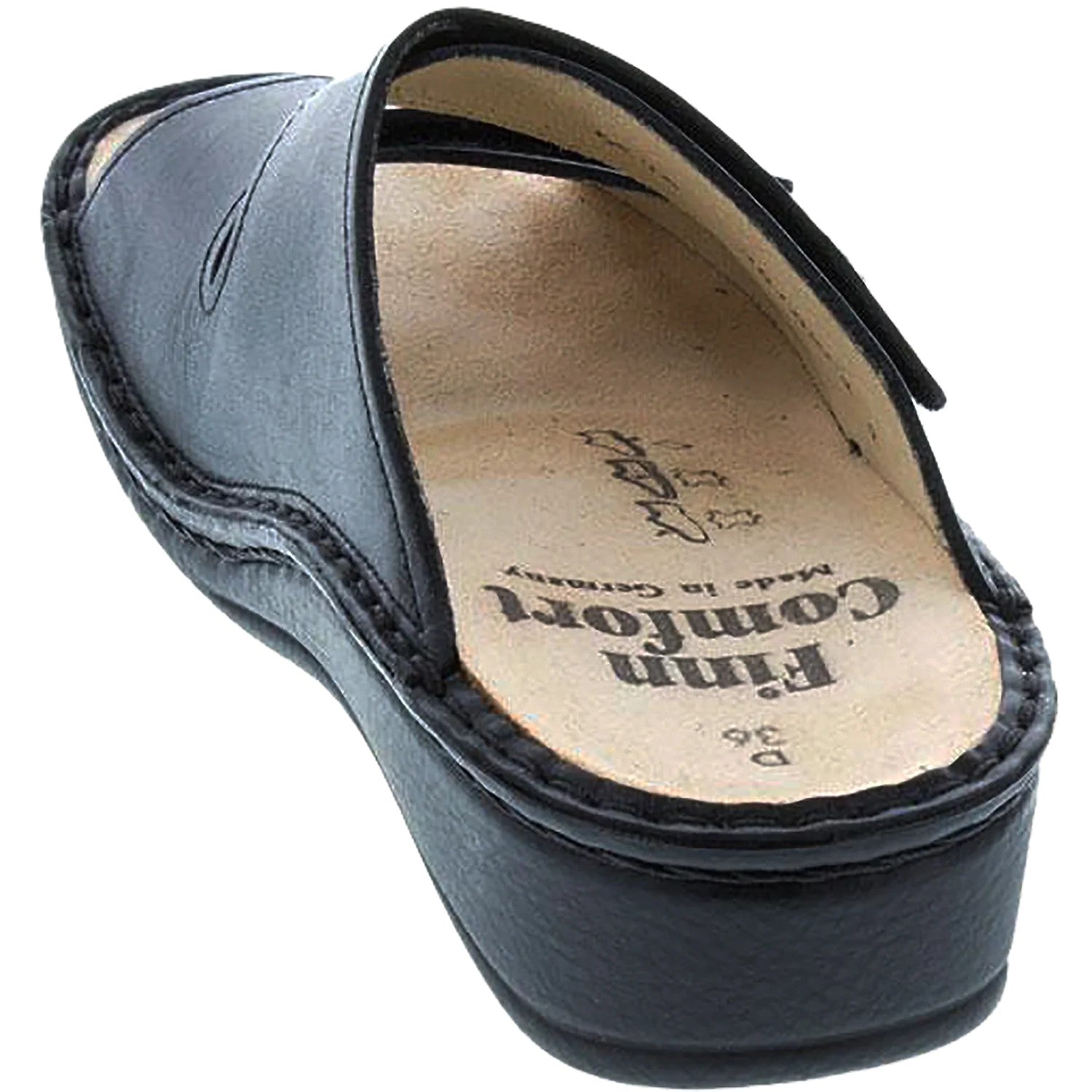 Finn Comfort Jamaica Women's Sandal - Black Leather | Orthotic Friendly - Grady’s Feet Essentials - Finn Comfort