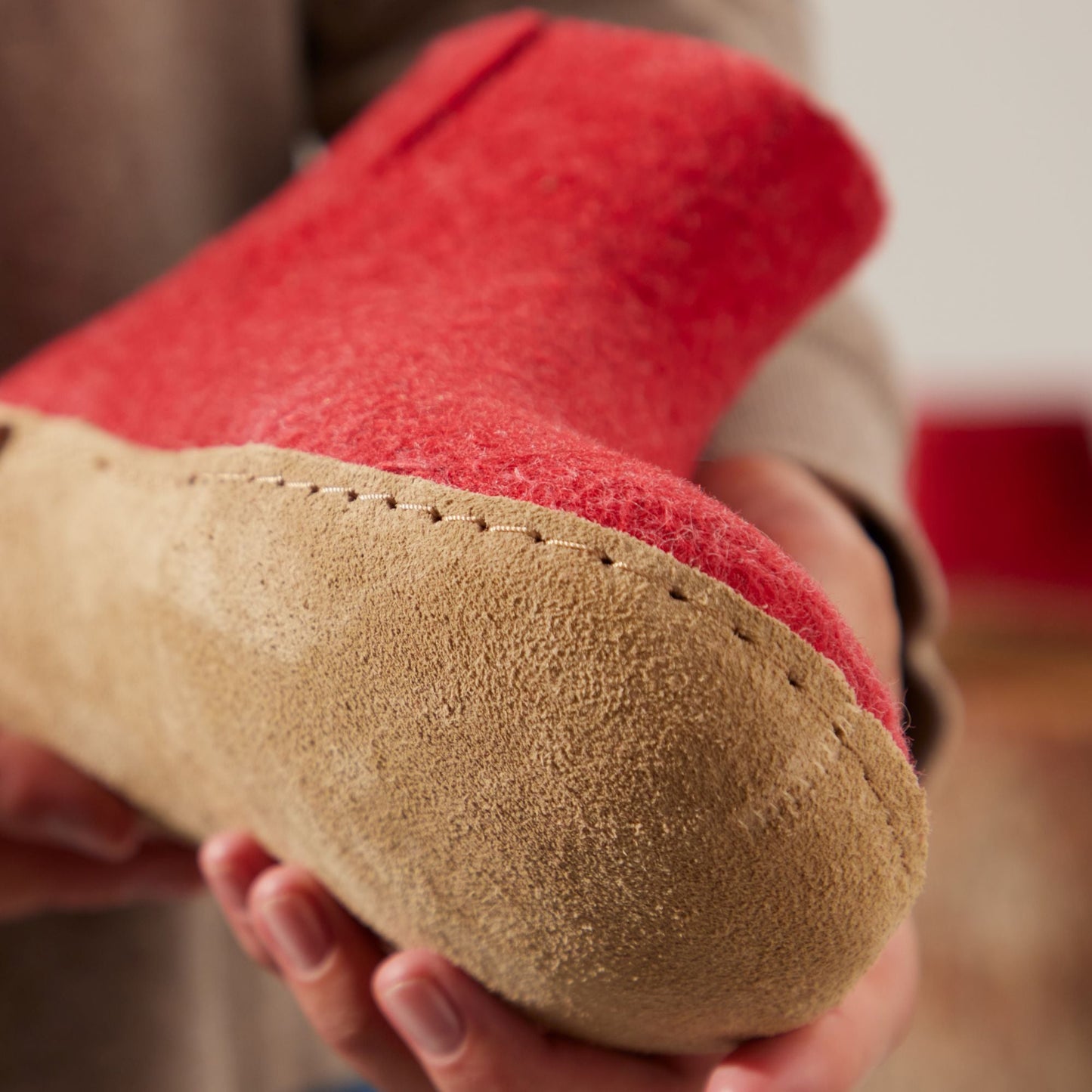 Glerups Boot Red - 100% Wool Felt Slippers for Comfort & Style - Grady’s Feet Essentials - Glerups