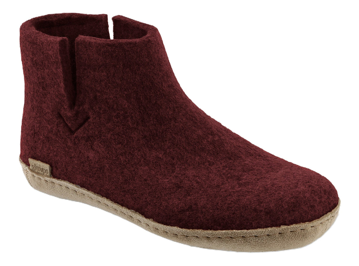 Glerups Boot with Leather Sole - Beet - Grady’s Feet Essentials - Glerups