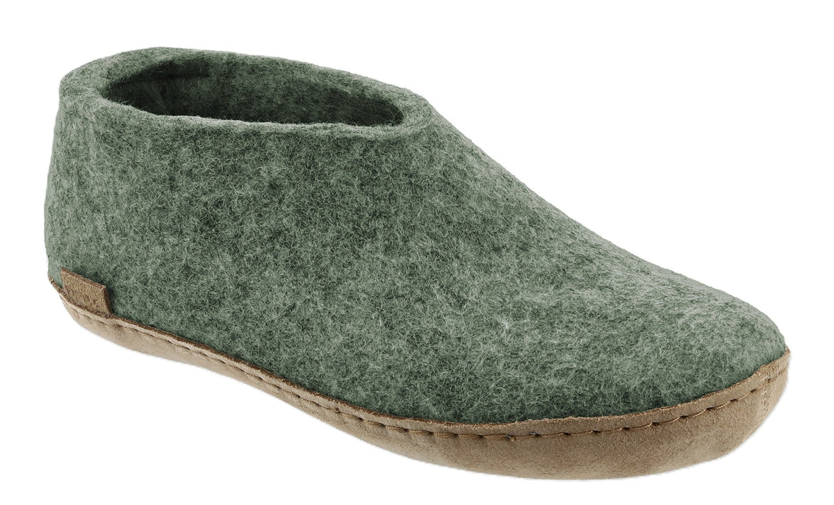 Glerups Shoe with Leather Sole - Moss - Grady’s Feet Essentials - Glerups
