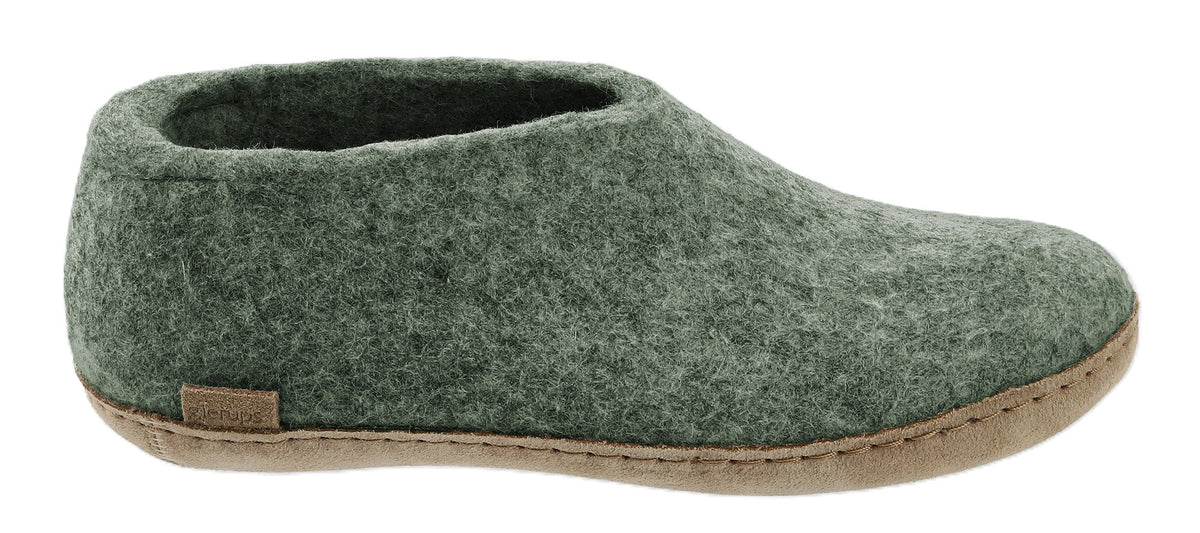 Glerups Shoe with Leather Sole - Moss - Grady’s Feet Essentials - Glerups