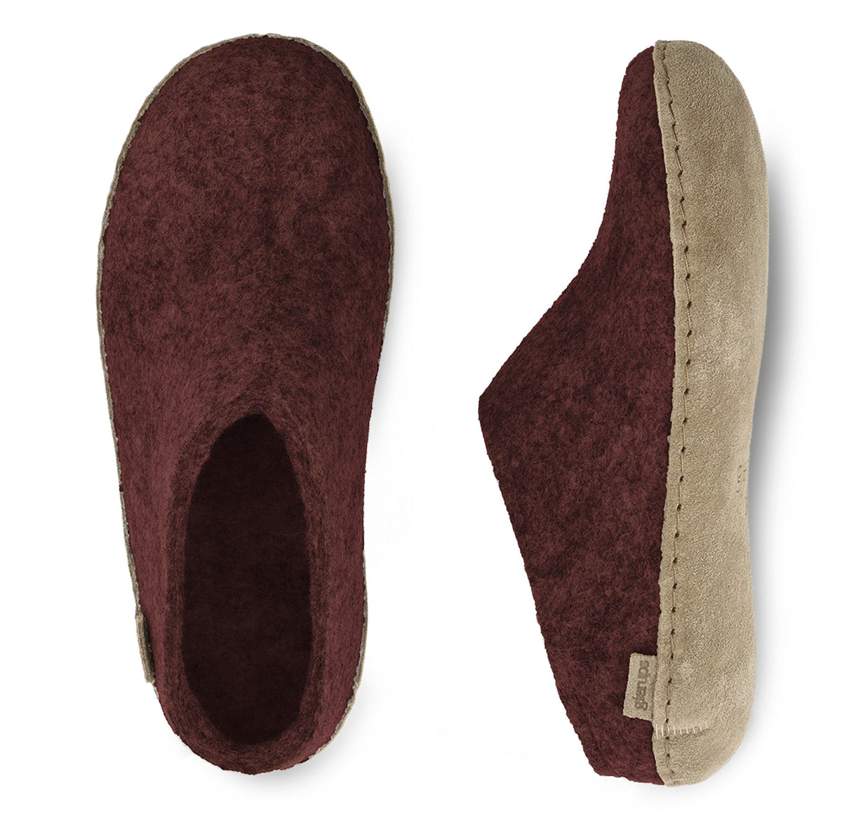 Glerups Slip-On with Leather Sole - Beet - Grady’s Feet Essentials - Glerups