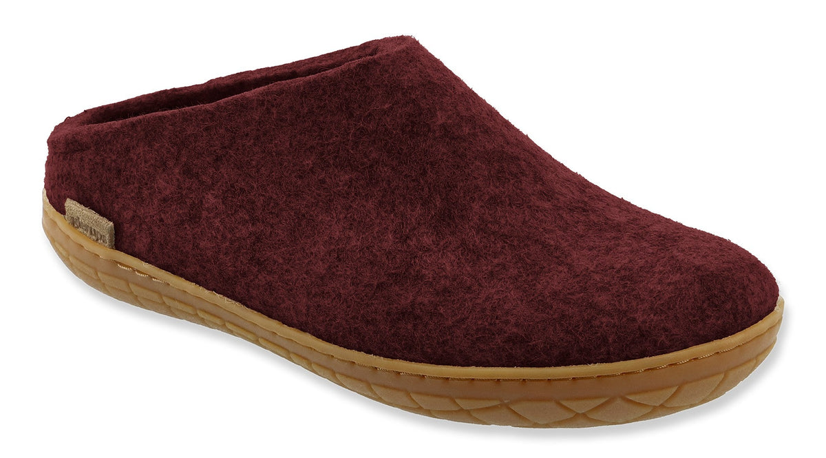 Glerups Slip-On with Rubber Sole - Beet - Grady’s Feet Essentials - Glerups