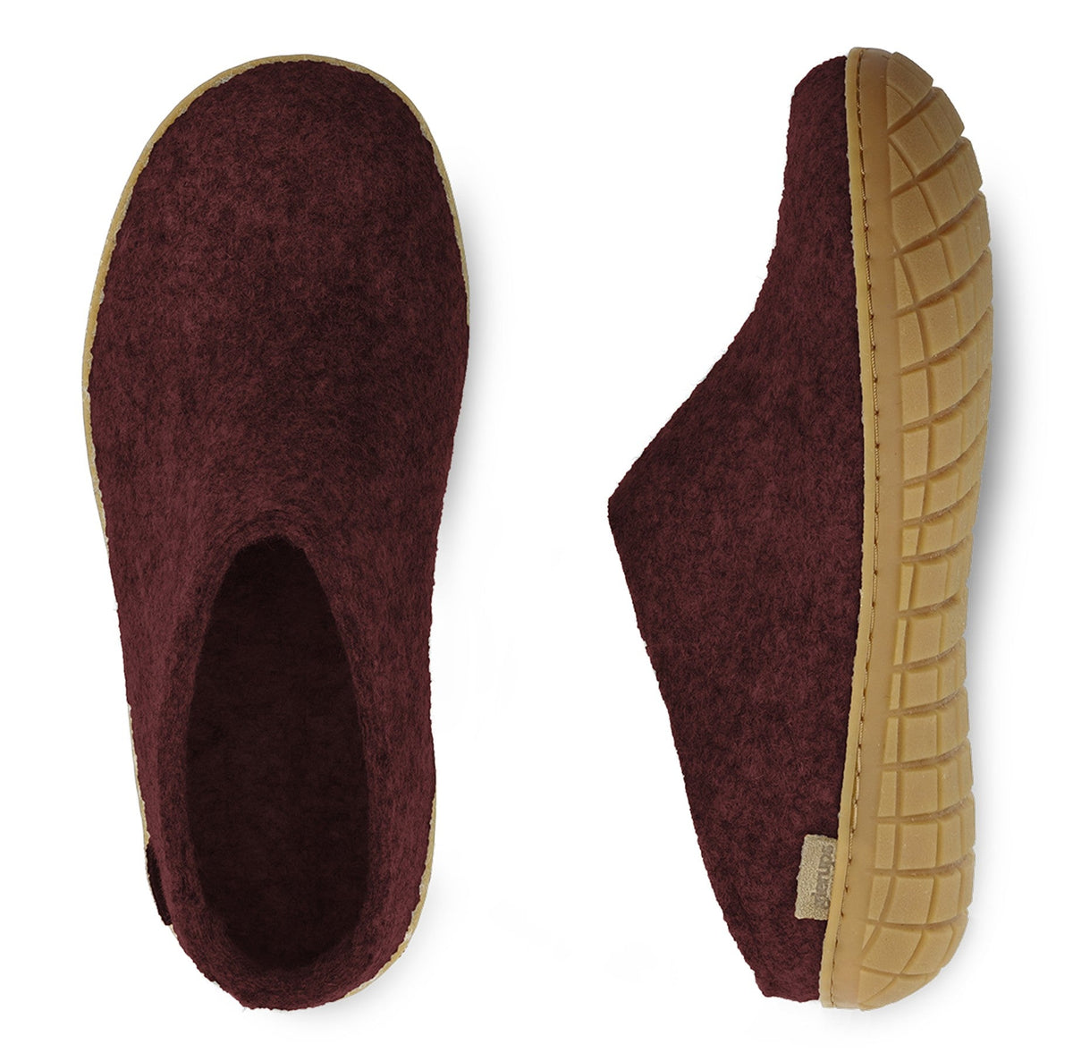 Glerups Slip-On with Rubber Sole - Beet - Grady’s Feet Essentials - Glerups