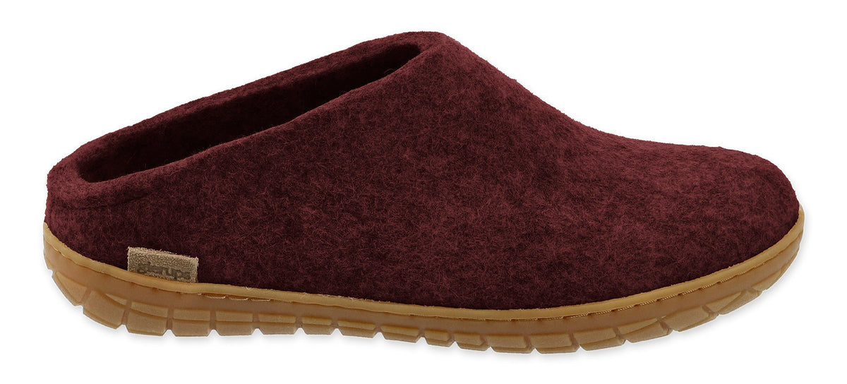 Glerups Slip-On with Rubber Sole - Beet - Grady’s Feet Essentials - Glerups