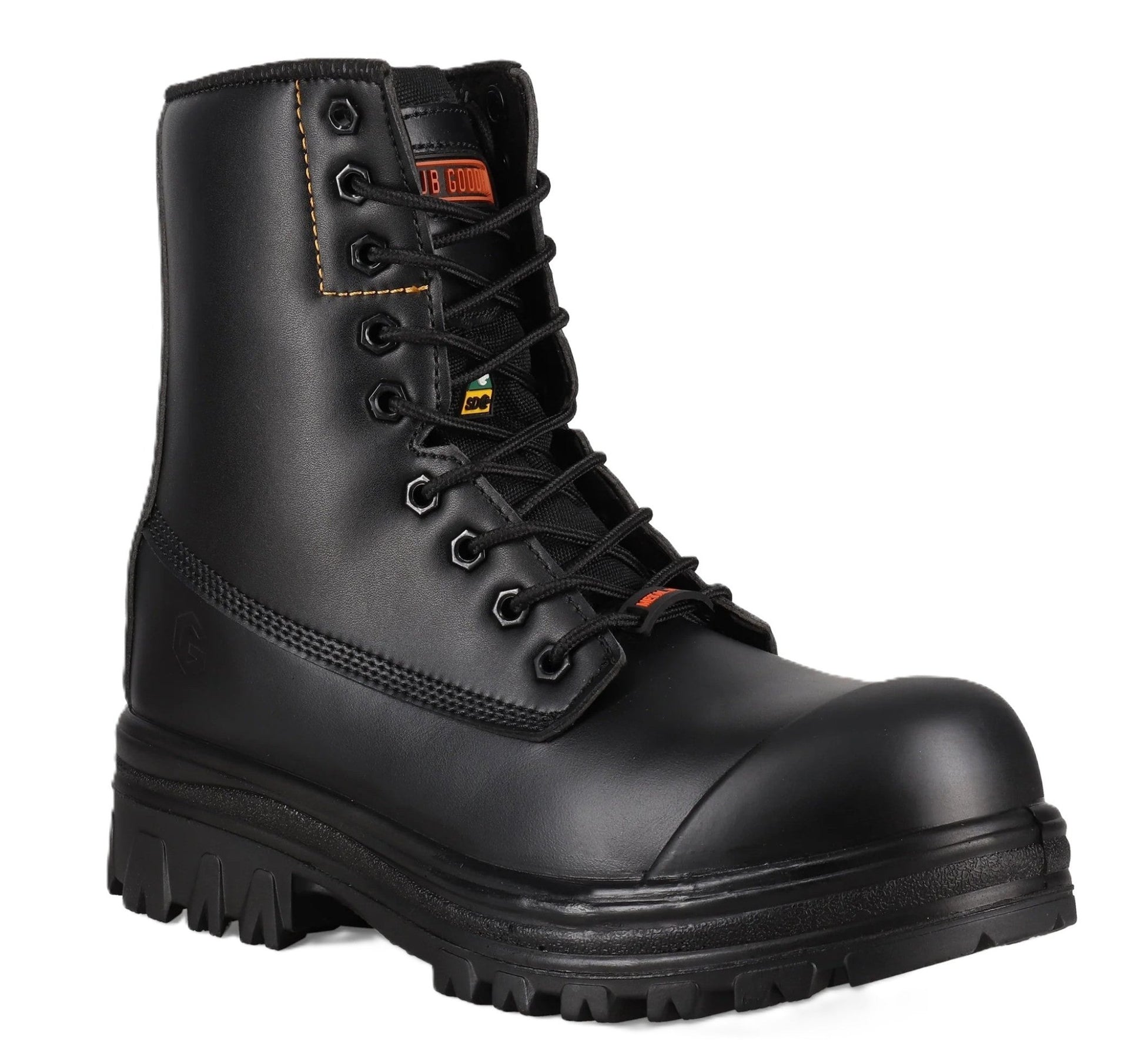 JB Goodhue Staple - Black Leather | CSA 8" Anti - Static Work Boots - Grady’s Feet Essentials - JB Goodhue