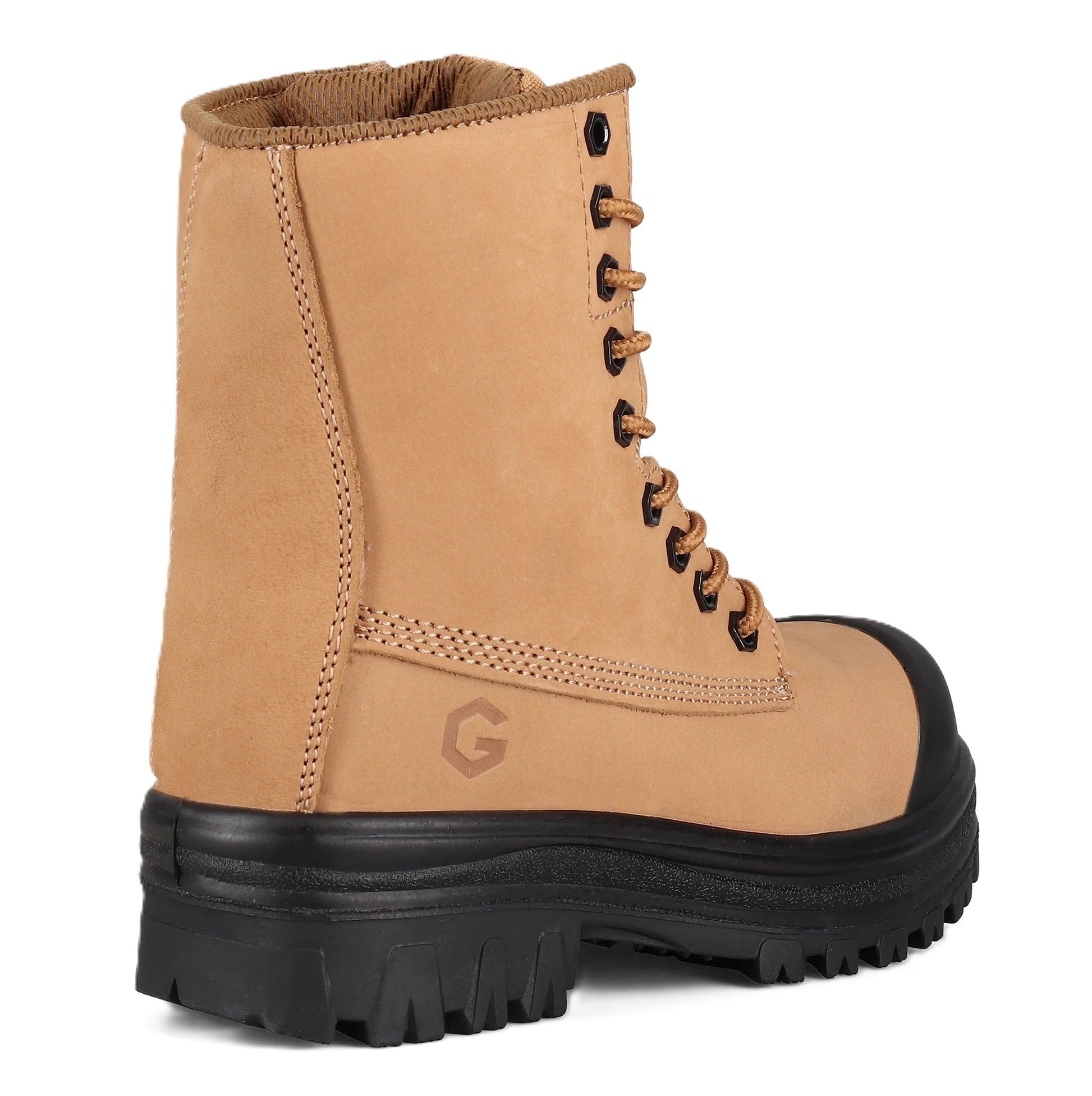 JB Goodhue Storm - Taupe Leather | CSA 8" Metal Free Work Boots - Grady’s Feet Essentials - JB Goodhue