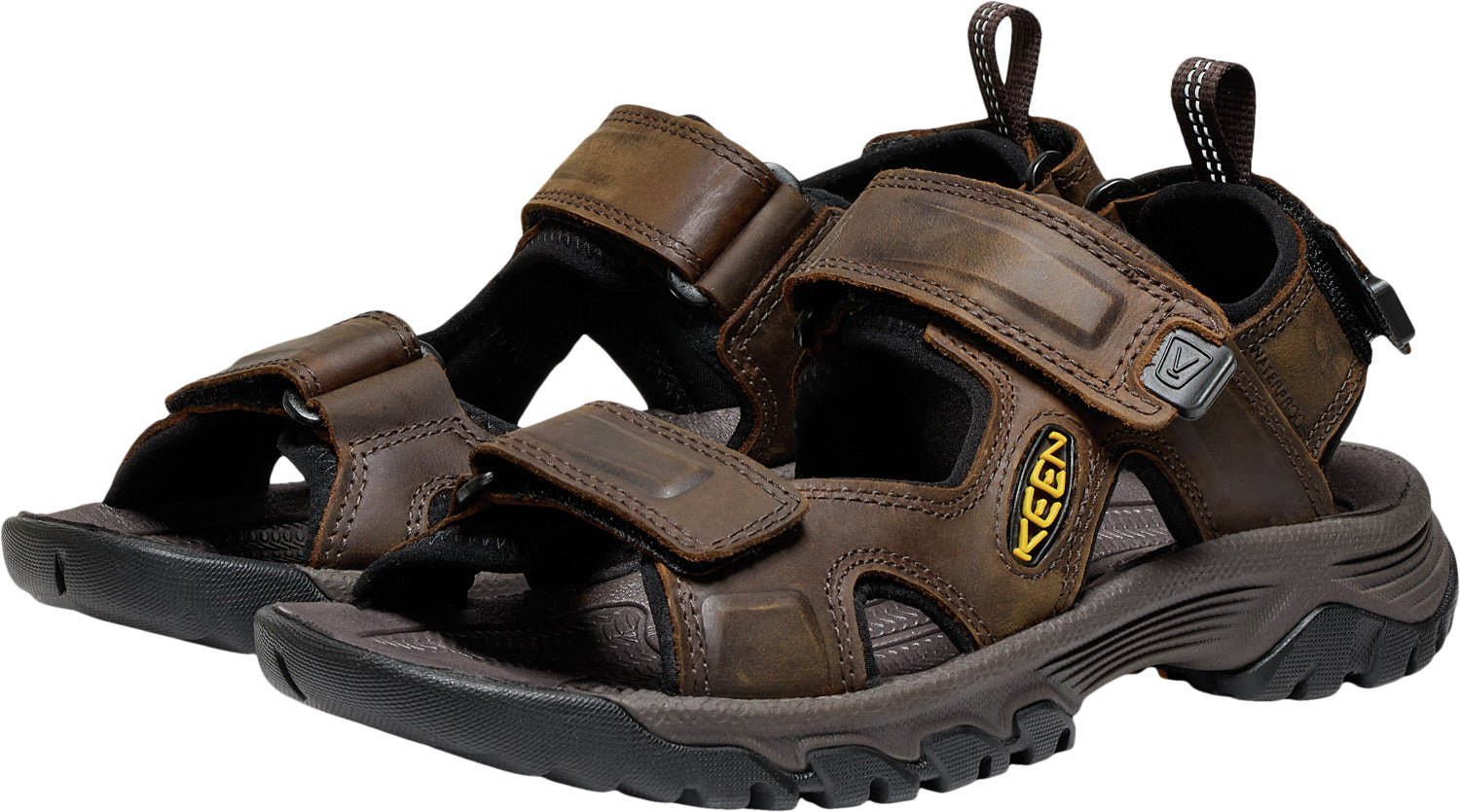 Keen Men's Targhee III Open Toe - Bison | Waterproof Leather Sandal - Grady’s Feet Essentials - Keen