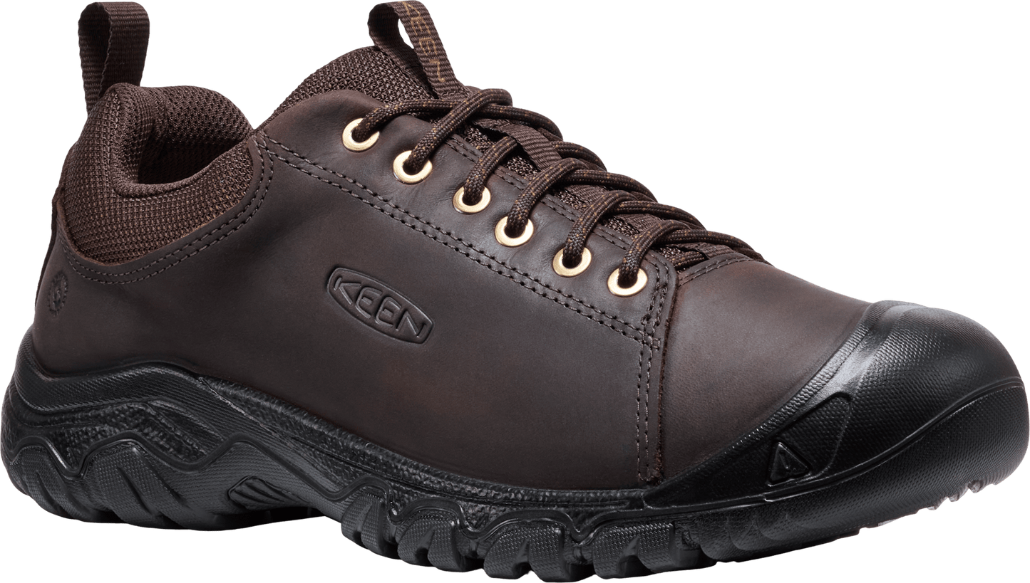 Keen Men's Targhee IV Oxford - Java Black | Lace Shoe - Grady’s Feet Essentials - Keen
