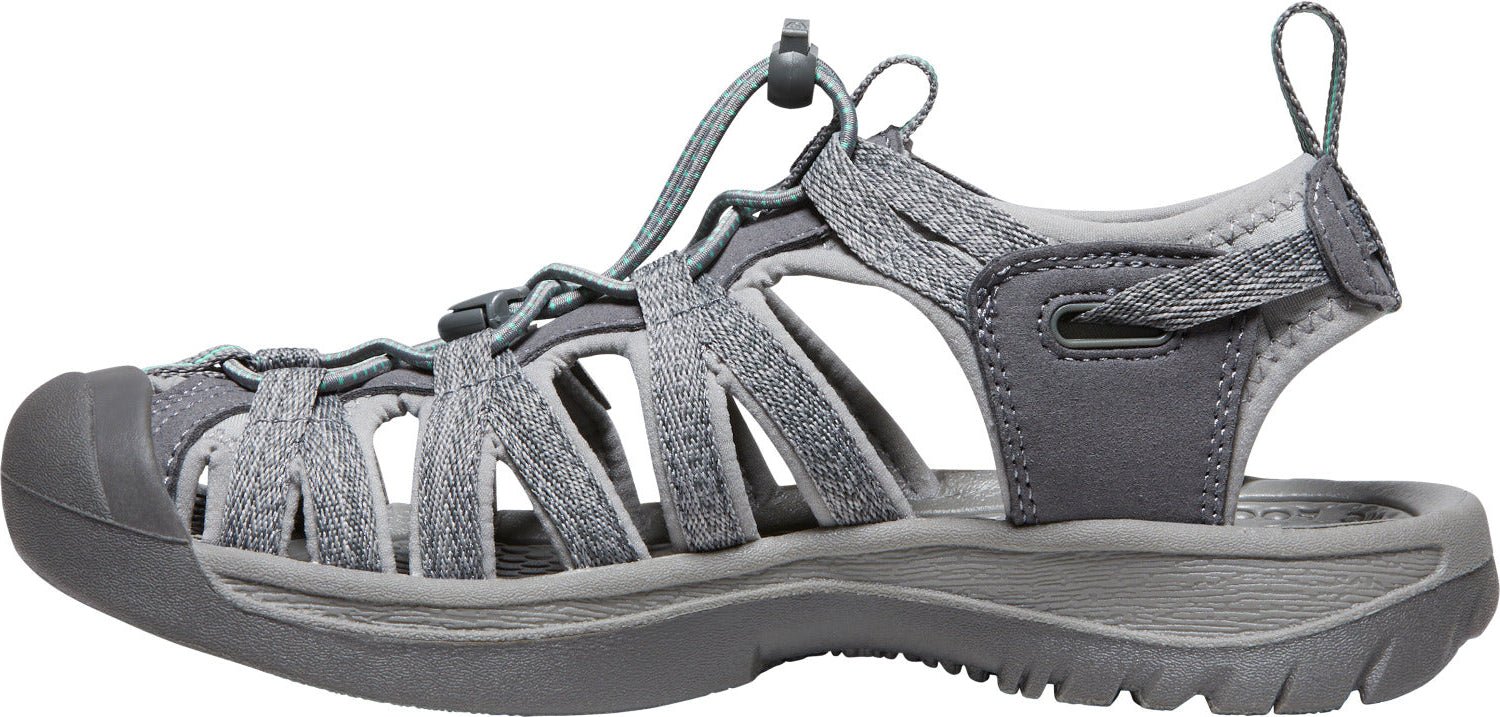Keen Women's Whisper - Medium Grey/Peacock Green | Waterproof Sandal - Grady’s Feet Essentials - Keen