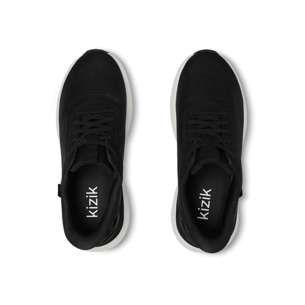 Kizik Men's Athens 2 - Black White | Hands-Free Step-In Shoes - Grady’s Feet Essentials - Kizik