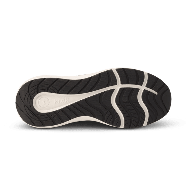 Kizik Men's Athens 2 - Black White | Hands-Free Step-In Shoes - Grady’s Feet Essentials - Kizik