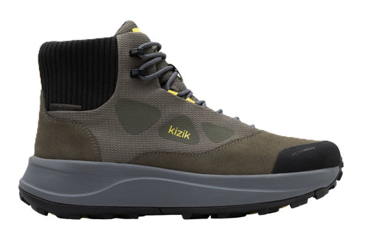 Kizik Men's Freedom Hike Waterproof - Olive Night/Smoked Pearl | Hands-Free Step-In Boots - Grady’s Feet Essentials - Kizik