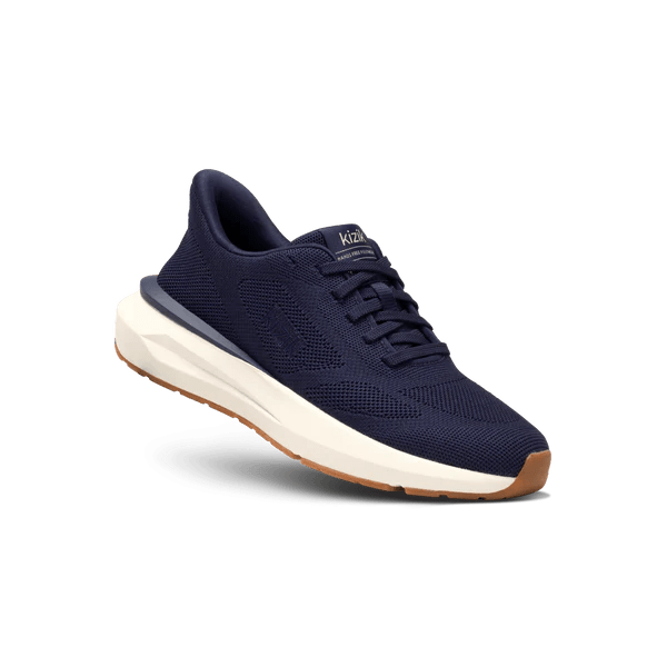 Kizik Women's Athens 2 Knit - Naval Academy | Hands-Free Step-In Shoes - Grady’s Feet Essentials - Kizik