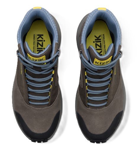 Kizik Women's Freedom Hike Waterproof - Major Brown/Windward Blue | Hands-Free Step-In Boots - Grady’s Feet Essentials - Kizik