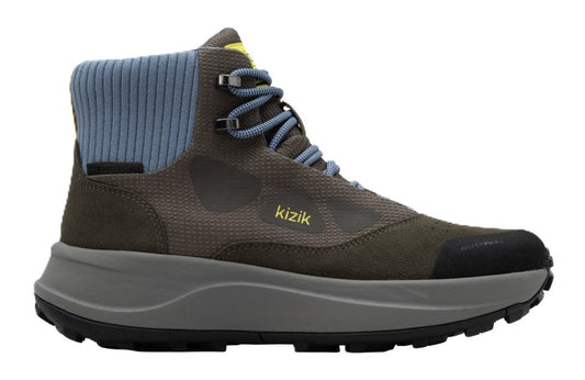 Kizik Women's Freedom Hike Waterproof - Major Brown/Windward Blue | Hands-Free Step-In Boots - Grady’s Feet Essentials - Kizik