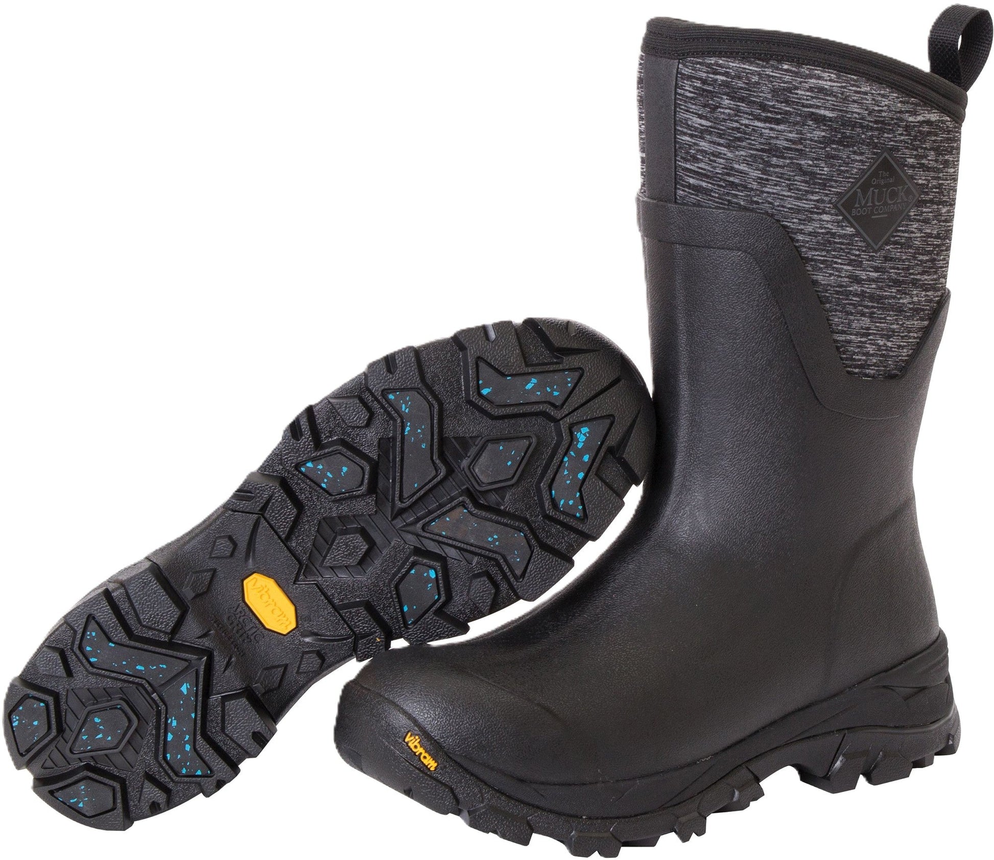 Muck Women's Arctic Ice Mid Black/Jersey Heather Winter Boot - Grady’s Feet Essentials - Muck