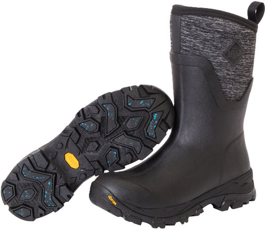 Muck Women's Arctic Ice Mid Black/Jersey Heather Winter Boot - Grady’s Feet Essentials - Muck