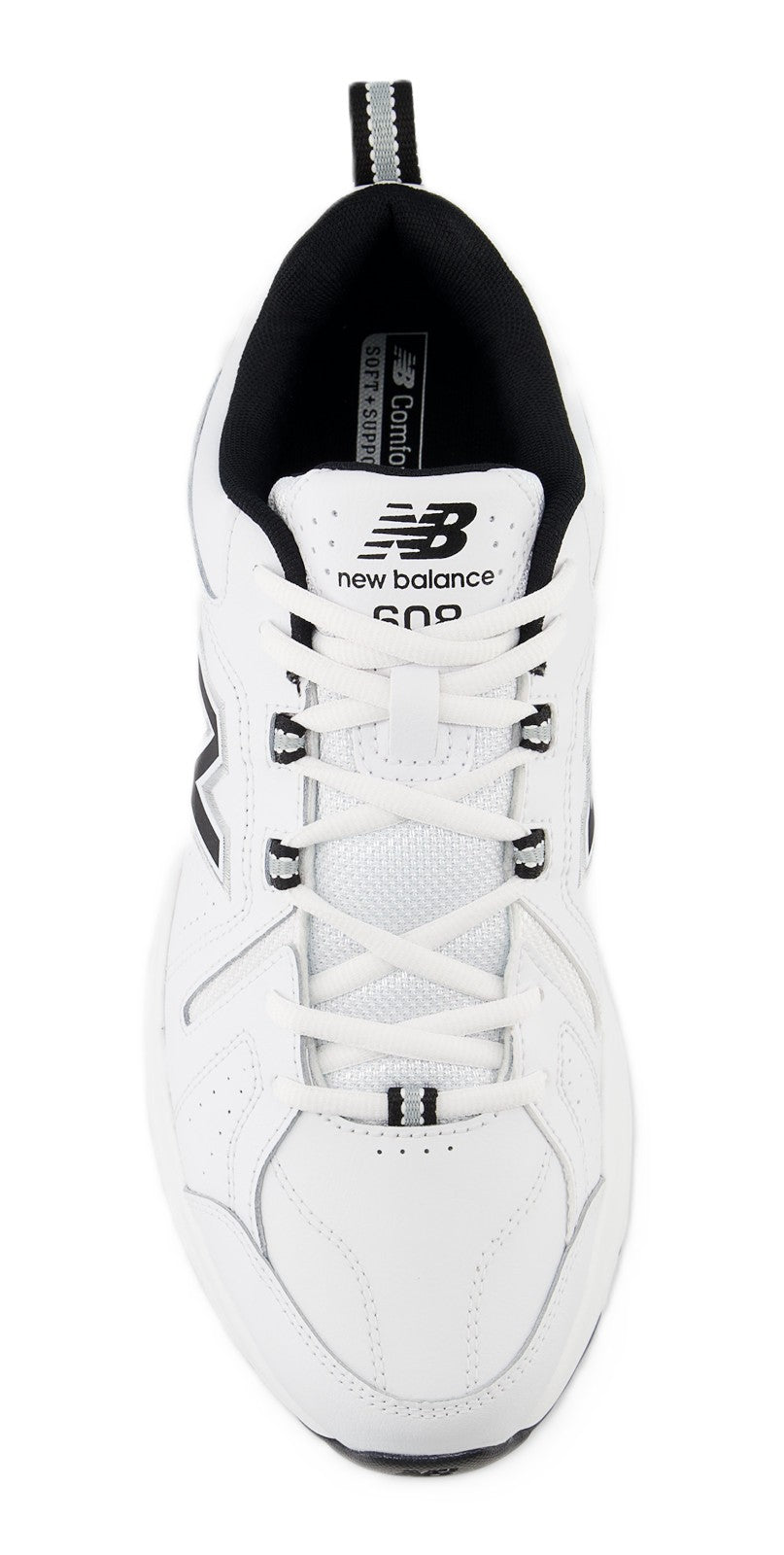 New Balance Men's MX608SB5 White with Black Lace Training Shoe