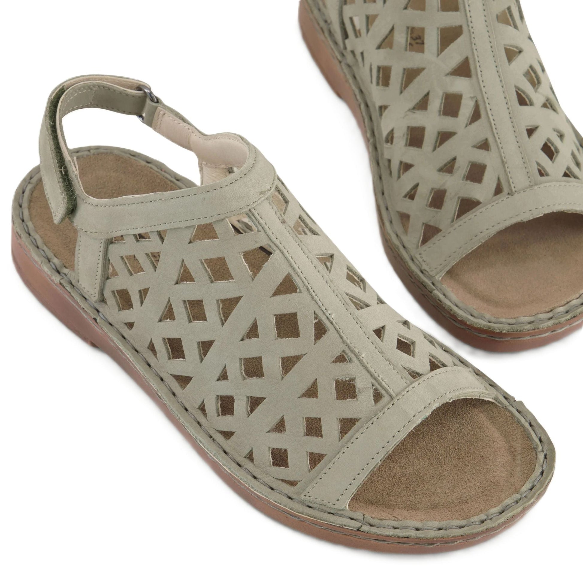 Naot Amadora Sandal - Sage Nubuck Leather | Removable Footbed - Grady’s Feet Essentials - Naot
