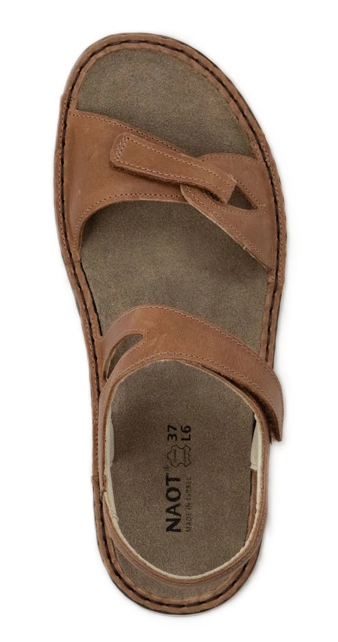 Naot Evora Sandal - Latte Brown | Removeable Footbed - Grady’s Feet Essentials - Naot